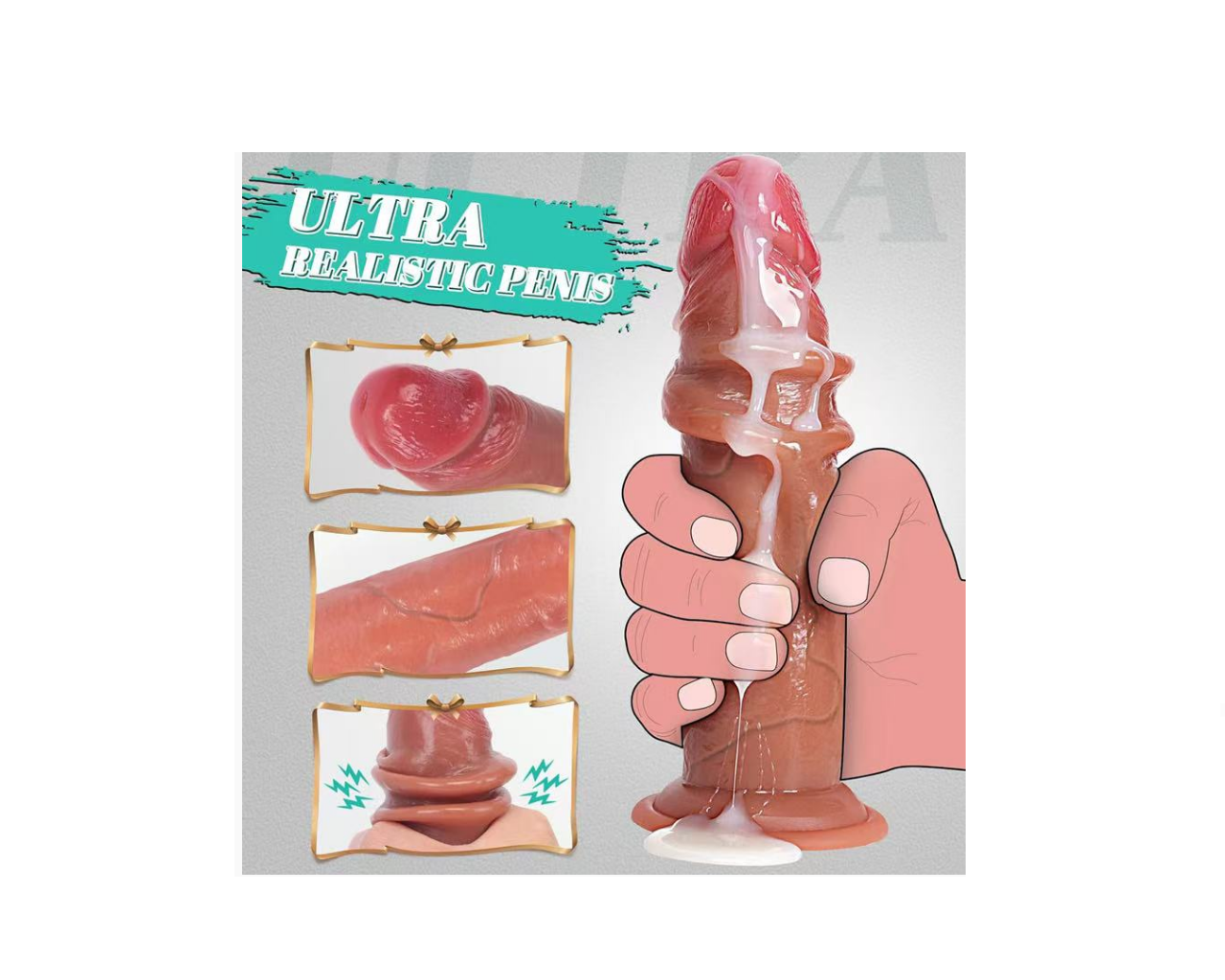 Ρεαλιστικό Dildo Με Βεντούζα Και Δυνατότητα Εκσπερμάτωσης - Image 3