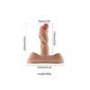 Realistic Fisting Dildo with Suction Cup Flesh 220mm With Heating Computer And Suction Cup - Image 7