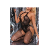 Μαύρο Διάφανο Bodystocking με Strass και Σχέδιο - Image 2
