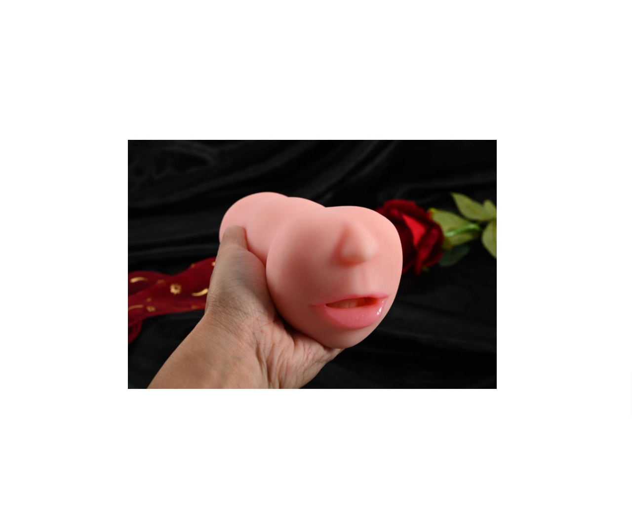 Ρεαλιστικό Masturbator Στόματος από Σιλικόνη 18cm - Image 6