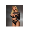 Μαύρο Διάφανο Lingerie Σετ με Cut-Out Σχέδιο - Image 2