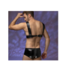 Ανδρικό Wet Look Harness Set με Boxer Style - Image 3