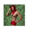 Ανδρικό Devil Set Κόκκινο με Κουκούλα και Boxer - Image 3