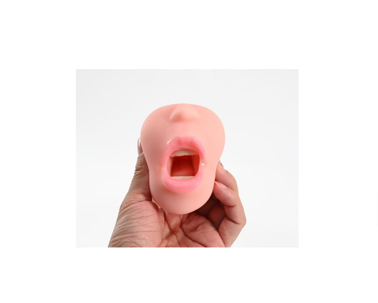Ρεαλιστικό Masturbator Στόματος από Σιλικόνη 18cm - Image 5