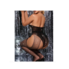 Μαύρο Διάφανο Bodystocking με Strass και Σχέδιο - Image 3