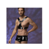 Ανδρικό Wet Look Harness Set με Boxer Style - Image 4