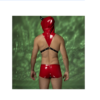 Ανδρικό Devil Set Κόκκινο με Κουκούλα και Boxer - Image 4