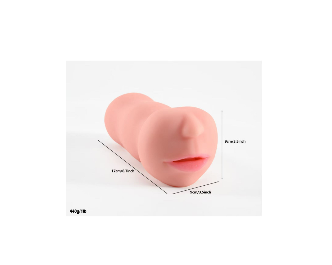 Ρεαλιστικό Masturbator Στόματος από Σιλικόνη 18cm - Image 4