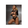 Μαύρο Διάφανο Lingerie Σετ με Cut-Out Σχέδιο