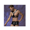 Ανδρικό Wet Look Harness Set με Boxer Style - Image 5