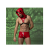 Ανδρικό Devil Set Κόκκινο με Κουκούλα και Boxer - Image 5