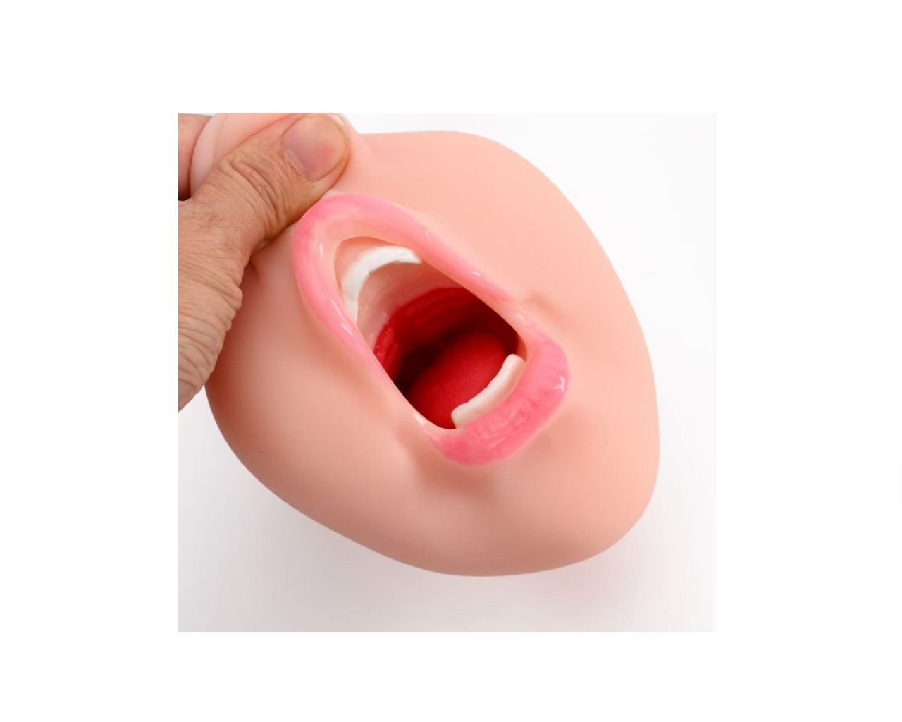 Ρεαλιστικό Masturbator Στόματος από Σιλικόνη 18cm