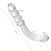 Γυάλινος Δονητής με Καμπύλη Curved Glass Dildo - Image 4