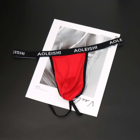 Ανδρικό Εσώρουχο Κόκκινο String Men's Black Underwear String