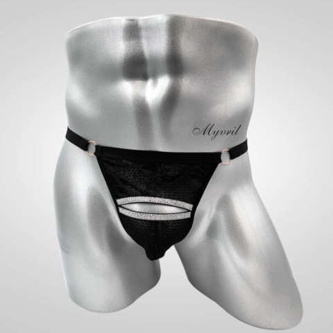 Ανδρικό Εσώρουχο Μαύρο String Men's Underwear Black String